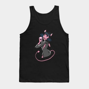 Devil girl with skull Tank Top